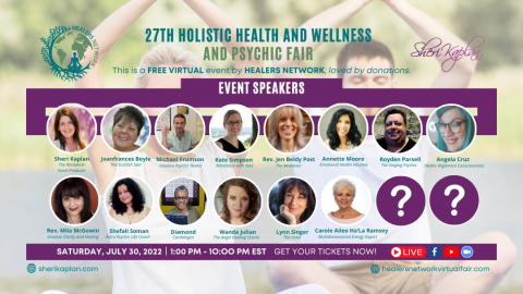 Healers Network Virtual Holistic Health Wellness and Psychic Fair on Zoom